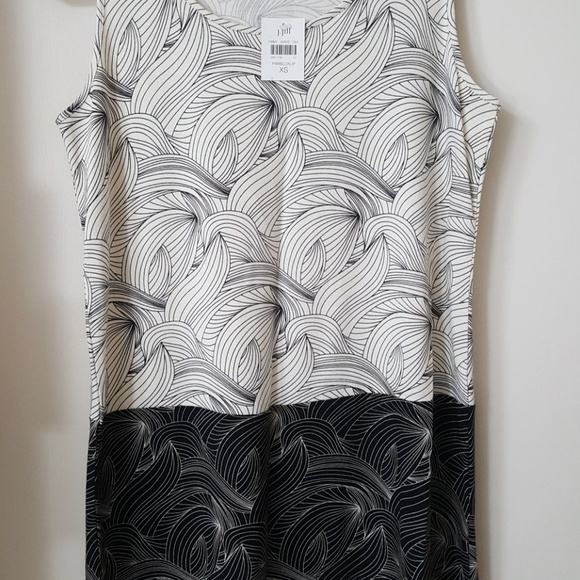 J. Jill Ladies Top XS Black White NWT - Picture 2 of 8